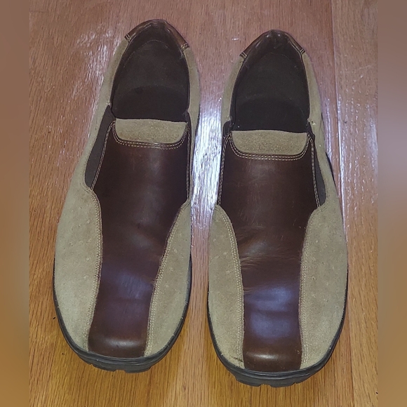 COLE HAAN COUNTRY C02201 MEN\'S BROWN LEATHER TAN SUEDE SLIP-ON LOAFERS SIZE 13 M main image 10